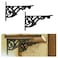 SaKeGa Mystic Colonial Cast Iron Shelf Brackets Set of 2 105 cm x 155 cm 4 in x 6 in Victorian HeavyDuty Decorative for Farmhouse Gothic Decor