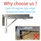 CNNUXI HARDWARE Folding Shelf Brackets 18 inch Heavy DutyMax Load 410 lbStainless Steel Collapsible Shelf BracketWall Mounted Folding Table Bracket Save SpacePack of 2