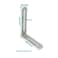 Ulifestar 4 PCS Adjustable LShape Corner Brace ULIFESTAR Heavy Duty Thicken Stainless Steel Joint Right Angle Brackets L Slotted Support Shelf Bracket for PC CaseFixing Furniture100x120x3mm394x472x012