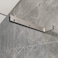 LukLoy Fixed Glass Shower Panel Glass to Wall Support Bar Frameless Shower Glass Clamp L Shape Stabilizer Mounting Bracket NoDrillinGlass Glass on Left