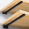 Jamiikury 16 Inch Floating Shelf Brackets Heavy Duty Square Shelving Brackets Metal Floating Shelf Supports Black Wall Mount Brackets 4 Pack