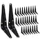 HEART ART 30 Pack Shelf Bracket 4 Inch Heavy Duty Shelf BracketsFloating Shelf Bracket L BracketsMetal Shelf Brackets for Wall 4L x 3H x14W