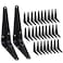 HEART ART 30 Pack Shelf Bracket 4 Inch Heavy Duty Shelf BracketsFloating Shelf Bracket L BracketsMetal Shelf Brackets for Wall 4L x 3H x14W