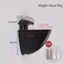 Qikuver Adjustable Glass Shelf Bracke Adjustable WoodGlass Shelf Bracket Wall Mount Polished Chrome 4 Pack for 223 mm Thickness Shelf B Black