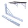 XZJYYF Folding Shelf Brackets 10 inchFolding Brackets Heavy Duty MaxLoad 410lbDIY Space Saving Wall Mounted Folding TablePack of 2