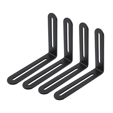 Ulifestar 4 PCS Adjustable LShape Corner Brace ULIFESTAR Heavy Duty Thicken Stainless Steel Joint Right Angle Brackets L Slotted Support Shelf Bracket for PC CaseFixing Furniture100x120x3mm394x472x012
