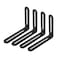 Ulifestar 4 PCS Adjustable LShape Corner Brace ULIFESTAR Heavy Duty Thicken Stainless Steel Joint Right Angle Brackets L Slotted Support Shelf Bracket for PC CaseFixing Furniture100x120x3mm394x472x012