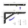 Medach Folding Shelf Brackets Heavy Duty 2 Pcs 8 Inch Shelf BracketsCollapsible Shelf Brackets 8 10 12 14 16 18 20in for Foldable Shelf Wall Mounted Folding Table Brackets SpaceSaving