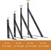 Kersally 12 Inch Shelf Brackets 4 Pack Heavy Duty L Shelf Brackets 90 Degree Triangle Metal Supports for DIY Floating Shelf with Screws Black