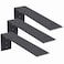 WEKIS 10 Inch Countertop Support Bracket 3 Pack Solid Iron Steel Heavy Duty Hidden Floating L Shelf Brackets 14 Inch Thick Shelving Support Metal Hardware for Mantel Granite Countertop
