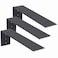 WEKIS 10 Inch Countertop Support Bracket 3 Pack Solid Iron Steel Heavy Duty Hidden Floating L Shelf Brackets 14 Inch Thick Shelving Support Metal Hardware for Mantel Granite Countertop