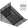 Kamiaha 12 Pack L16 x H 10 Heavy Duty Shelf Brackets with Screws Wall Shelf Brackets with 90 Degree Triangle Black Metal Shelf Brackets Shelves L Brackets400x250mm