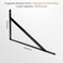 Kamiaha 12 Pack L16 x H 10 Heavy Duty Shelf Brackets with Screws Wall Shelf Brackets with 90 Degree Triangle Black Metal Shelf Brackets Shelves L Brackets400x250mm