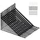 Kamiaha 12 Pack L16 x H 10 Heavy Duty Shelf Brackets with Screws Wall Shelf Brackets with 90 Degree Triangle Black Metal Shelf Brackets Shelves L Brackets400x250mm