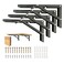 Medach Heavy Duty Folding Shelf Brackets 18 Inch 4Pcs Collapsible Wall Mounted SpaceSaving