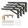 Medach Heavy Duty Folding Shelf Brackets 18 Inch 4Pcs Collapsible Wall Mounted SpaceSaving