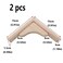 Antrader Solid Wall Mount Wood Shelf Bracket 6 Inch Wooden Shelf Brackets DIY Wood Bracket Include Mounting Screws Pack of 2