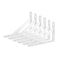 BUHYUHB White Shelf Bracket 6 Packs Wall Shelf Brackets Heavy Duty 4 X 6 Inch 90 Degree Floating Shelves Tripod Triangle Shelf Brackets for Floating Wood Shelves