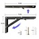 Medach Folding Shelf Brackets Heavy Duty 12 Inch Shelf BracketsCollapsible Shelf Brackets for Foldable Shelf Wall Mounted Folding Table Brackets SpaceSaving