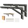 Medach Folding Shelf Brackets Heavy Duty 12 Inch Shelf BracketsCollapsible Shelf Brackets for Foldable Shelf Wall Mounted Folding Table Brackets SpaceSaving