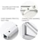 MIKMAYTOO White Folding Shelf Brackets Max Load 220 lb Heavy Duty DIY Wall Mounted Shelf Bracket Space Saving for Table Work Bench 8 INCH2PCS