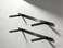Picesa Hidden Shelf Brackets Floating Shelf Bracket Additional Brackets NO Kits 22 Inch 2 Pcs