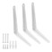 Hordion 12 Pack White Shelf Brackets 8 Inch Heavy Duty L Bracket Right Angle Bracket Wall Mount Corner Brace for Floating Shelves Brack 8 x 6