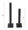 AddGrace Industrial Black Shelf Brackets 10 Inch L Brackets for Shelves Heavy Duty Floating Shelf Brackets Industrial Metal Shelf Support