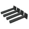 AddGrace Industrial Black Shelf Brackets 10 Inch L Brackets for Shelves Heavy Duty Floating Shelf Brackets Industrial Metal Shelf Support