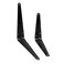SLKEYS 24 Pack Shelf Brackets 10 x 8 Inch Heavy Duty Black Metal Floating Shelf Brackets Wall Mount LShaped Corner Braces for Wood Boards