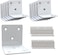 Aufuga White Stainless Steel Corner BracketJoint Right Angle BracketL Shape Heavy Duty Metal Corner Brace Hardware Brackets Supporter for Wood 20 2x2x2