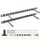 Craftersmark 2pcs Floating Shelf Bracket Heavy DutyDecorative Floating Shelf Hardware Hidden Black Metal Fireplace Mantel Brackets 22X6X10 with Tools