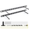 Craftersmark 2pcs Floating Shelf Bracket Heavy DutyDecorative Floating Shelf Hardware Hidden Black Metal Fireplace Mantel Brackets 22X6X10 with Tools