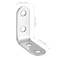 SHEUTSAN 100 PCS 40 x 40 x 16mm L Bracket Corner Brace Joint Right Angle 90 Degree Stainless Steel Shelf Corner Braces Angle Brackets for Wood Furniture Closet