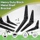 PHITUODA 24 Pack Black Iron 6 x 5 Inch Heavy Duty Wall Mount Shelf Brackets