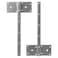 Fittes Heavy Duty Steel Floating T Shelf Bracket Mount 12 Inch 2 Pack Holds up to 350lb for Shower Bench Book Shelf and Countertop Modular Design