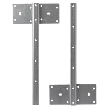Fittes Heavy Duty Steel Floating T Shelf Bracket Mount 12 Inch 2 Pack Holds up to 350lb for Shower Bench Book Shelf and Countertop Modular Design
