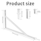 qiwuhai 8 Pcs Heavy Duty Shelf Brackets Floating Metal Shelf Brackets L Shaped Shelves Support Angle Brackets for Heavy Duty Floating Shelves 984 x629 inch White