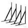 XURKEJI Shelf Brackets 10 Inch Bulk Set of 4 Steel Black 10 inch 4 Pack
