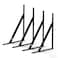 XURKEJI Shelf Brackets 10 Inch Bulk Set of 4 Steel Black 10 inch 4 Pack