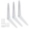 Hordion 12 Pack White Shelf Brackets 6 Inch Heavy Duty L Bracket Right Angle Bracket Wall Mount Corner Brace for Floating Shelves Brack 6 x 5