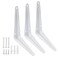 Hordion 12 Pack White Shelf Brackets 6 Inch Heavy Duty L Bracket Right Angle Bracket Wall Mount Corner Brace for Floating Shelves Brack 6 x 5