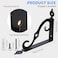 Tivcck 10 Pack Decorative Shelf Brackets54Inch Wall Mounted L Shape Shelf BracketHeavy Duty Shelf Brackets for ShelvesMetal Corner Brace Right Angle Bracket Shelf Support with ScrewsBlack