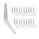 SLKEYS 24 PCS Shelf Brackets 108inchesWhite Iron Metal Floating Shelf BracketWall Mount Corner Brace for Wood Boards