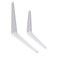 SLKEYS 24 PCS Shelf Brackets 108inchesWhite Iron Metal Floating Shelf BracketWall Mount Corner Brace for Wood Boards