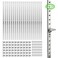 Bueyfolt 20 Sets 17 Inch Pilaster Shelf Brackets Adjustable Mortise Mount Shelf Rails with 3 Pilaster Clips and Screws for Wall Shelving System