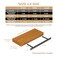 Craftersmark 2pcs Floating Shelf Bracket Heavy DutyDecorative Floating Shelf Hardware Hidden Black Metal Fireplace Mantel Brackets 22X4X10 with Tools