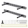 Craftersmark 2pcs Floating Shelf Hardware Heavy Duty Hidden Shelf Brackets SupportWall Mounting Invisible Floating Shelves Bracket with Jig 18 x 4 x 15 with Tools