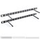 Craftersmark 2pcs Floating Shelf Bracket Heavy DutyDecorative Floating Shelf Hardware Hidden Black Metal Fireplace Mantel Brackets 22X6X10 Without Tools