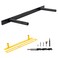 Firmetal Floating Shelf Brackets 22 inch Premium Kit Matte Black Alloy Steel Wall Mount